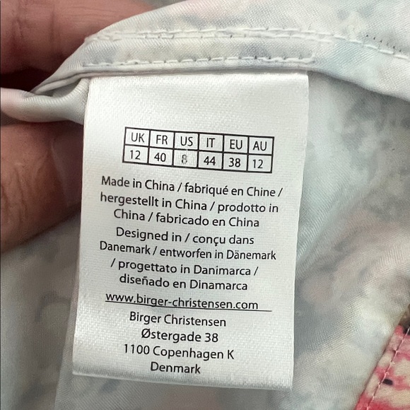 Rotate - Birger Christensen Kim Colorful Floral Puff Long Sleeve Blouse Size 8 - Picture 8 of 11